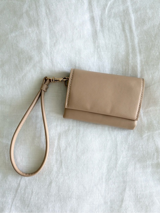 a new day Handbags - A New Day Tan Wristlet Card Wallet